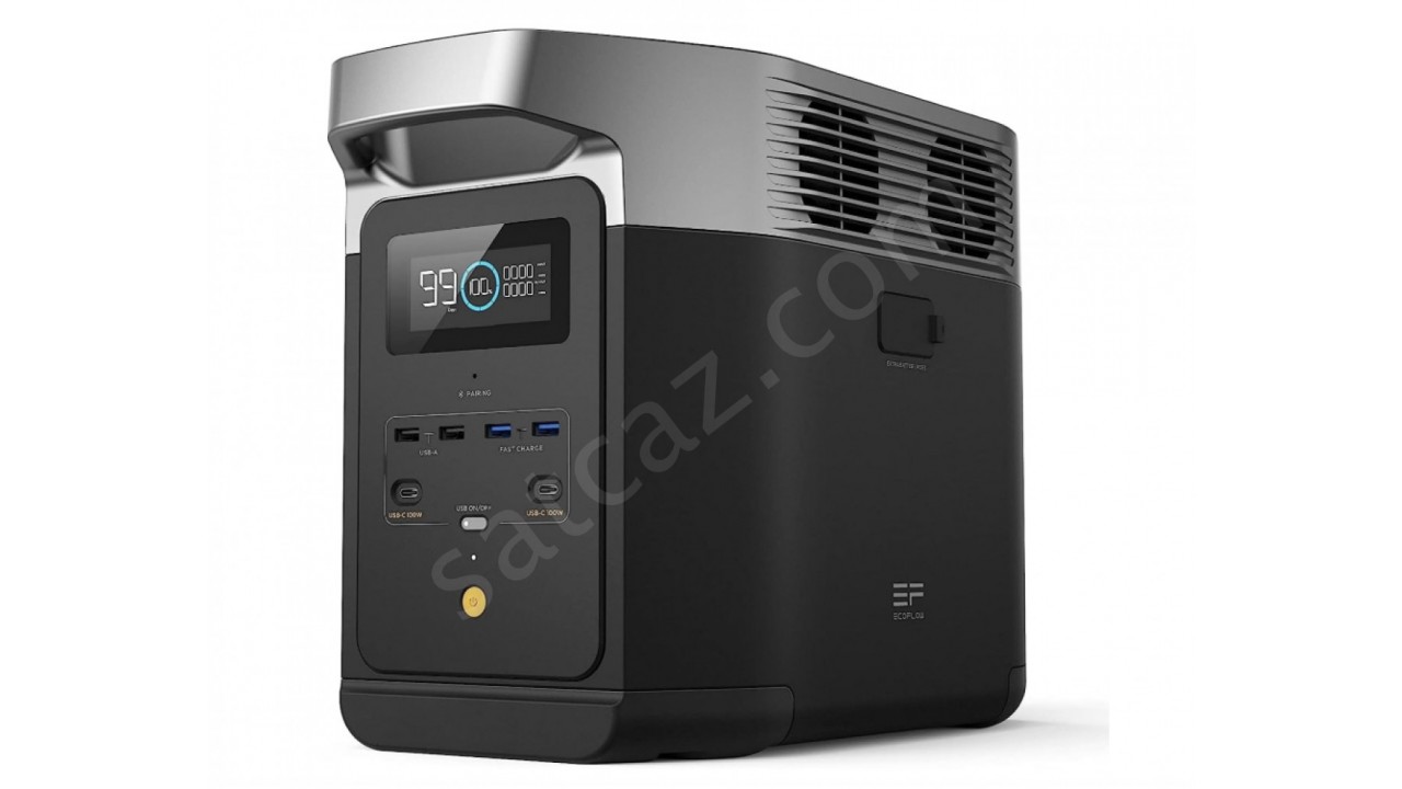 EcoFlow - DELTA 2 Taşınabilir Güç Kaynağı - 1024Wh Kapasite, 4x1800W (X-Boost 2400W) Çıkış